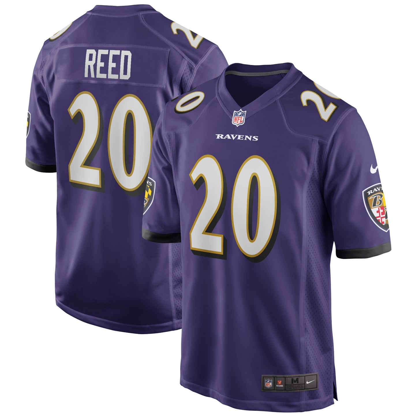 Ed Reed Baltimore Ravens Nike Game Retired Player Jersey - Purple