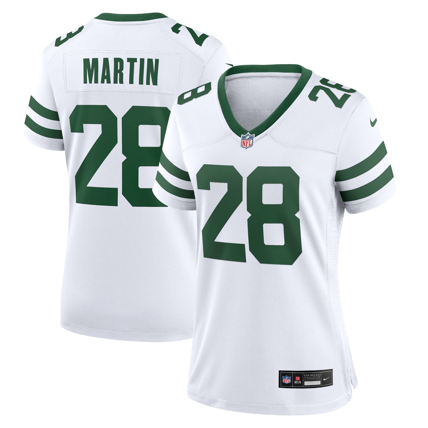 Women's Nike Curtis Martin White New York Jets Legacy Retired Player Game Jersey