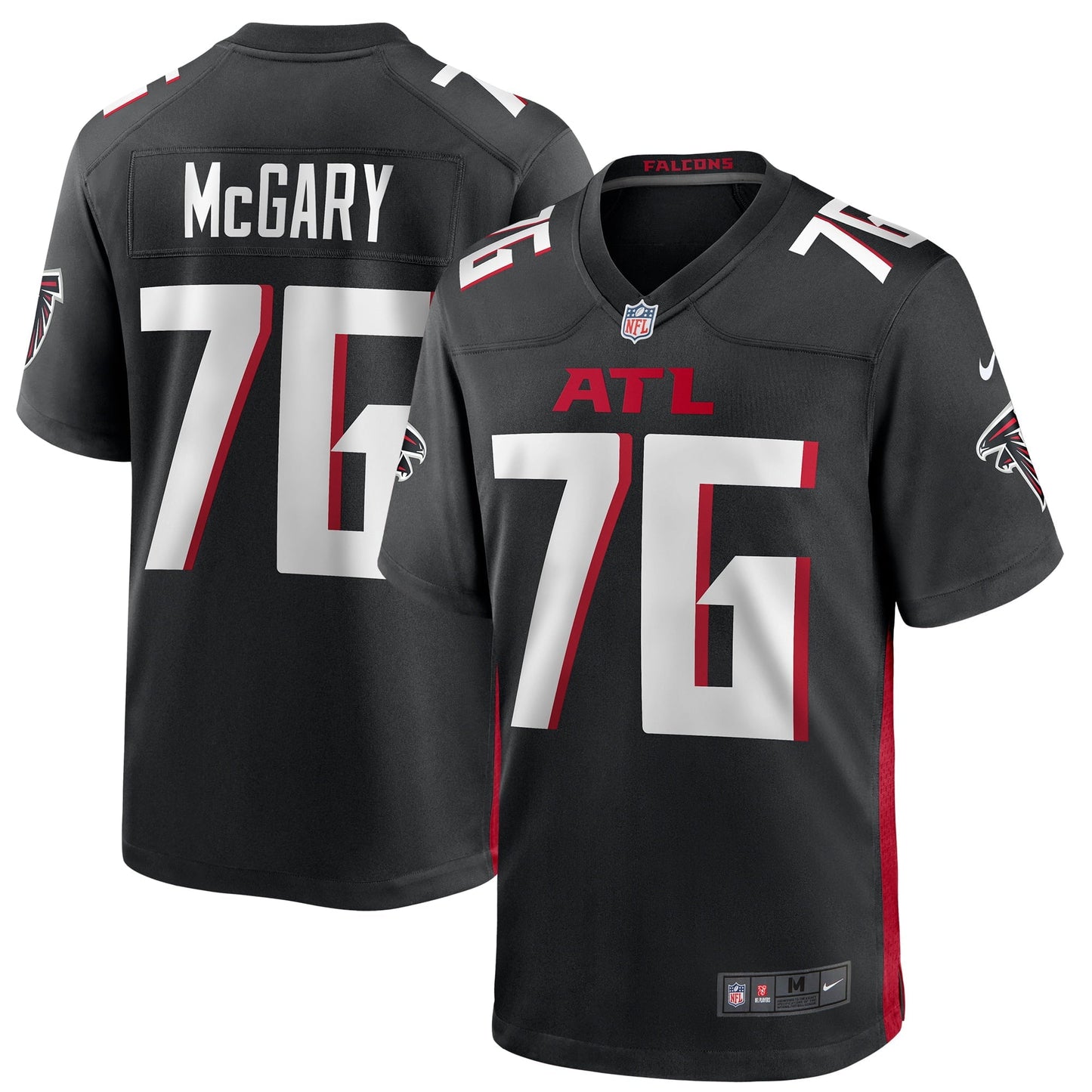 Men's Nike Kaleb McGary Black Atlanta Falcons Game Jersey