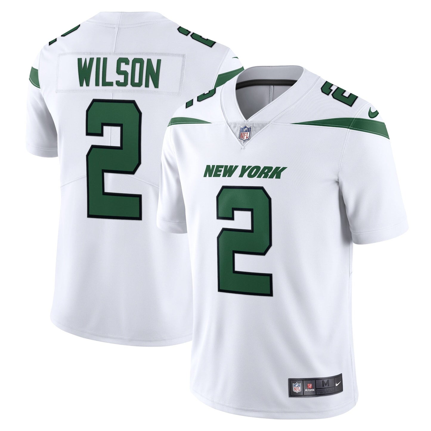 Men's Nike Zach Wilson Spotlight White New York Jets Vapor Limited Jersey
