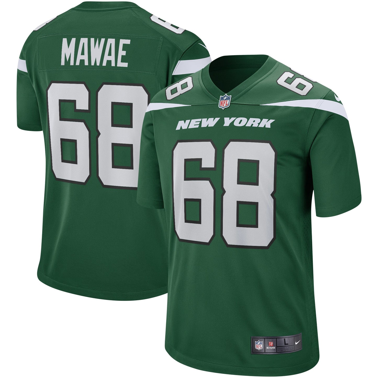 Kevin Mawae New York Jets Nike Game Retired Player Jersey - Gotham Green