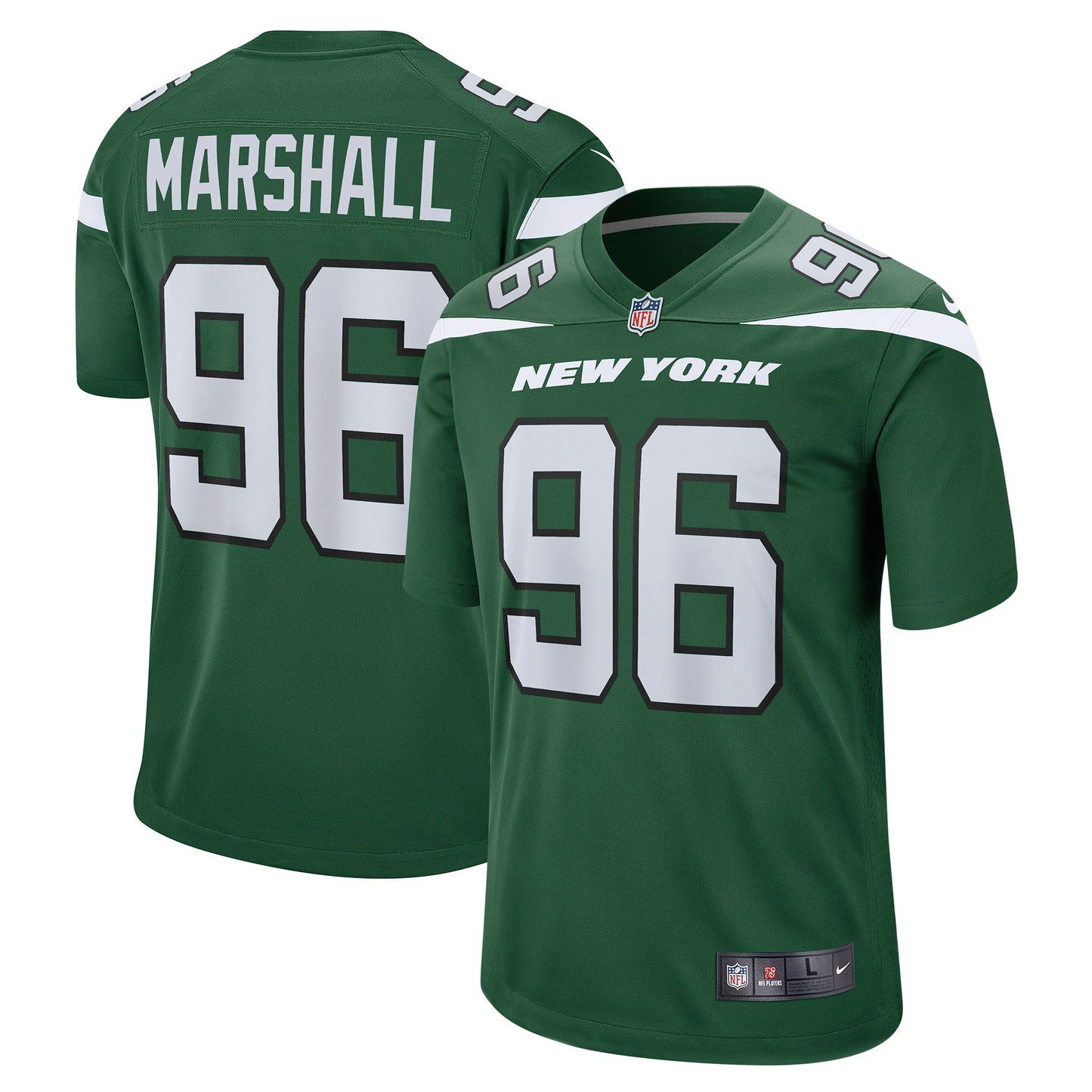 Jonathan Marshall New York Jets Nike Game Jersey - Gotham Green